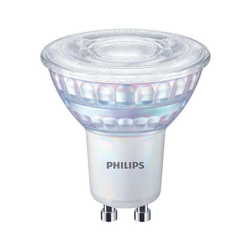 НАБІР 3x Світлодіодні лампочки з регулюванням яскравості Philips Warm Glow GU10/3,8W/230V 2200-2700K CRI 90