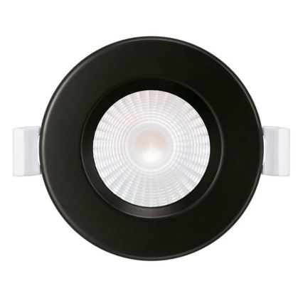 НАБІР 3x Вбудований стельовий LED світильник для ванної LED/5,5W/230V 2700K IP65 чорний