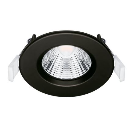 НАБІР 3x Вбудований стельовий LED світильник для ванної LED/5,5W/230V 2700K IP65 чорний
