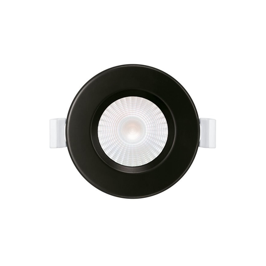 НАБІР 3x Вбудований стельовий LED світильник для ванної LED/5,5W/230V 2700K IP65 чорний