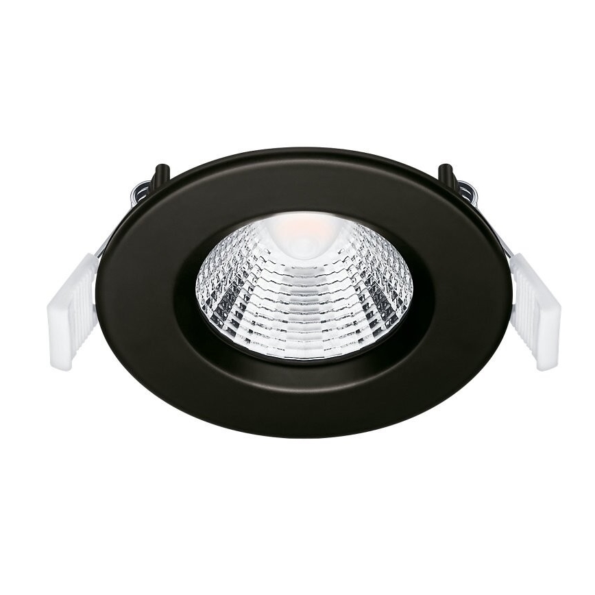 НАБІР 3x Вбудований стельовий LED світильник для ванної LED/5,5W/230V 2700K IP65 чорний