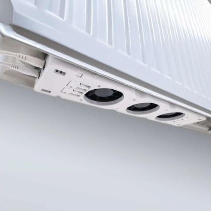 НАБІР 3x Вентилятор під обігрівачем 5/230V білий