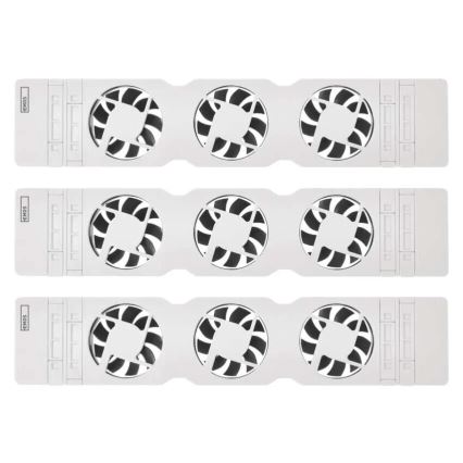 НАБІР 3x Вентилятор під обігрівачем 5/230V білий