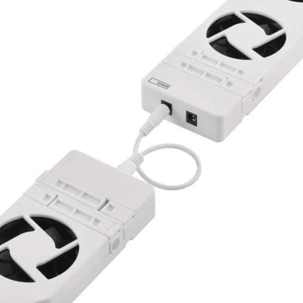 НАБІР 3x Вентилятор під обігрівачем 5/230V білий