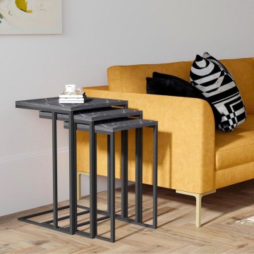 НАБІР 3x Журнальний столик чорний