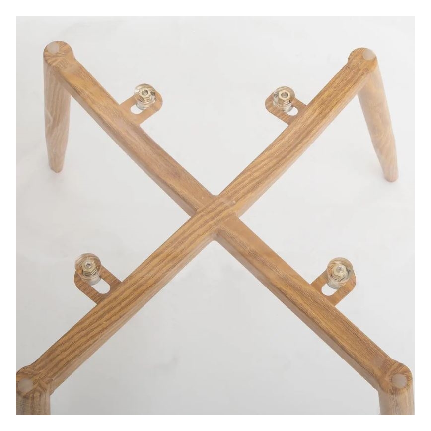 НАБІР 4x Обіднє крісло TAHO коричневий/прозорий