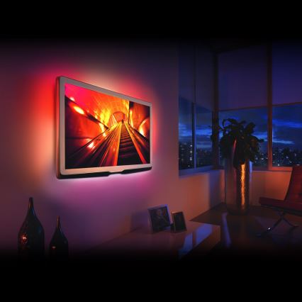 НАБІР 4x Світлодіодна RGB стрічка з регулюванням яскравості 2x45см 2x80см LED/3,24/5,76W/5V IP65 + дистанційне керування