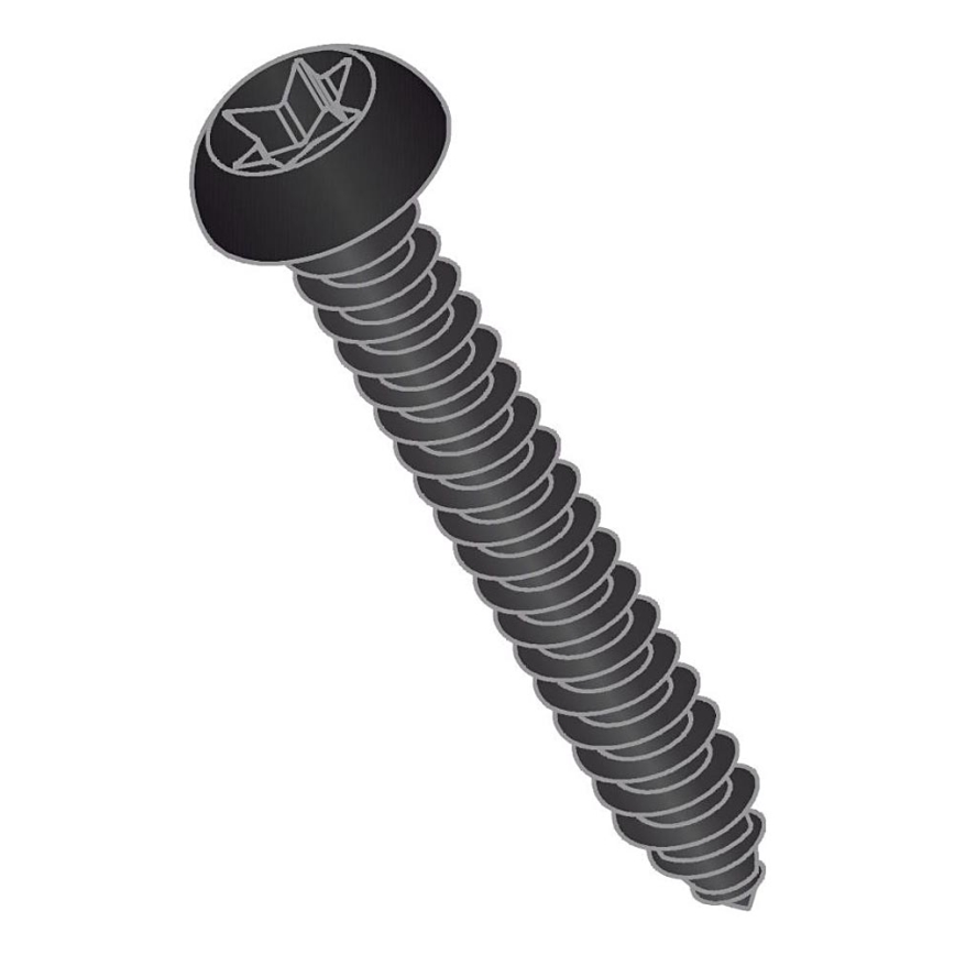 Набір 50 шт. лакованих чорних гвинтів Torx T25, 12 мм