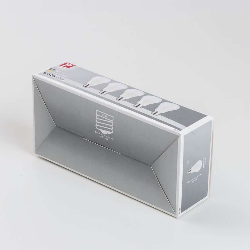 НАБІР 5x Світлодіодна лампочка A60 E27/9W/230V 2700K - Paulmann 28780