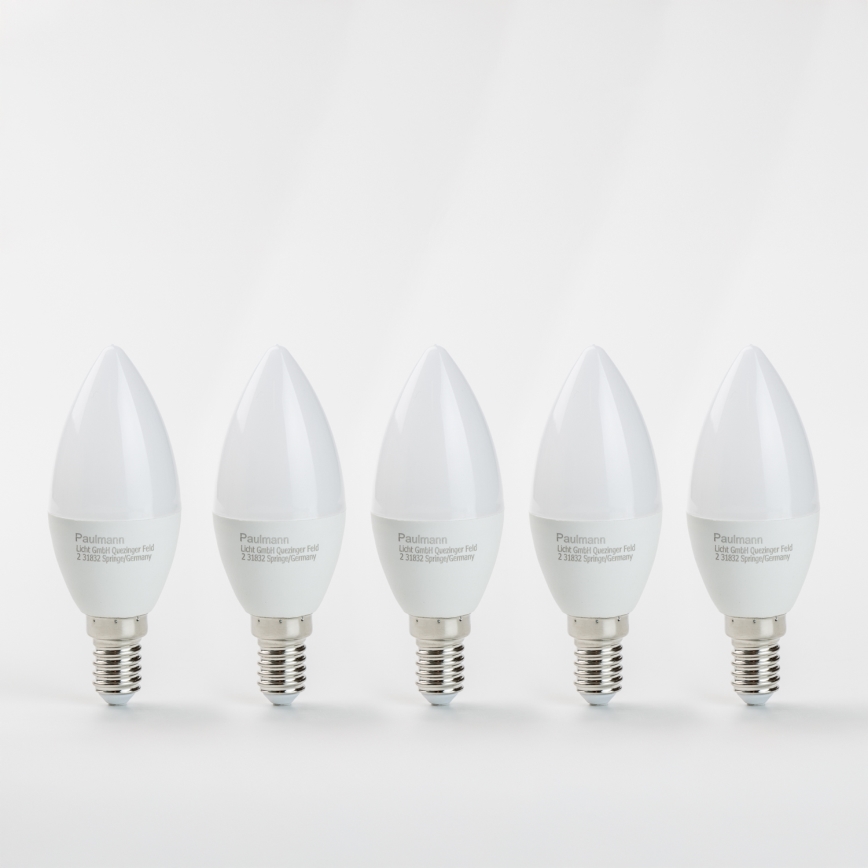 НАБІР 5x Світлодіодна лампочка E14/5,5W/230V 2700K - Paulmann 28782