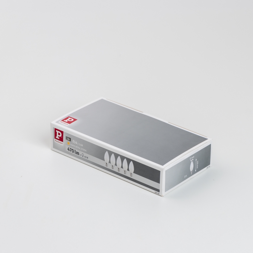 НАБІР 5x Світлодіодна лампочка E14/5,5W/230V 2700K - Paulmann 28782