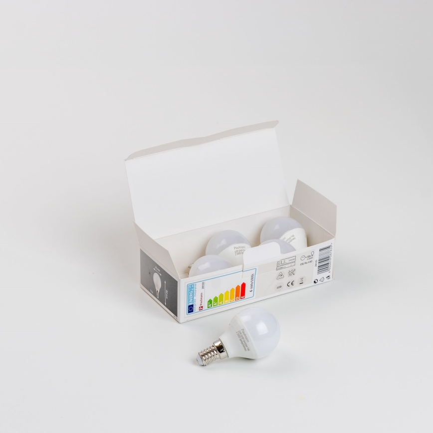 НАБІР 5x Світлодіодна лампочка P45 E14/5,5W/230V 2700K - Paulmann 28783