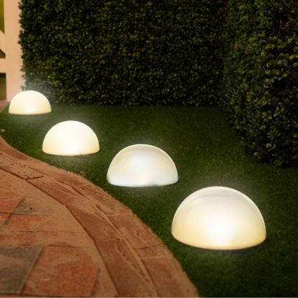 НАБІР 5x Світлодіодний світильник на сонячній батареї LED/3,2V 600 mAh кольоровий