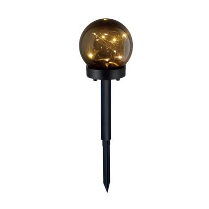 НАБІР 5x Світлодіодний світильник на сонячній батареї 5xLED/0,12W/1,2V 3000K IP44 40 mAh чорний