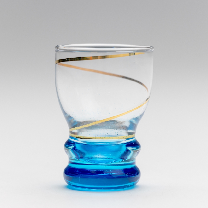 Набір 6x чарки для шотів прозорий синій