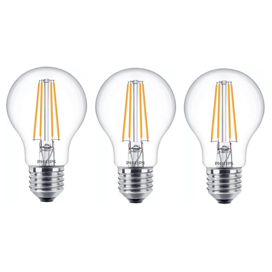 НАБІР 6x Світлодіодна лампочка VINTAGE Philips E27/7W/230V 2700K