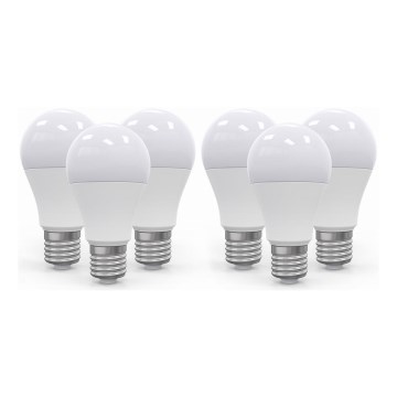 НАБІР 6x Світлодіодна лампочка E27/10W/230V 2800K