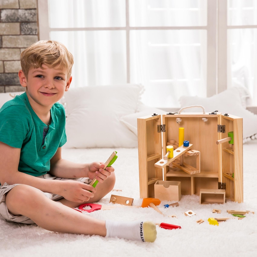 Набір дерев'яних інструментів у кейсі, 30 шт.