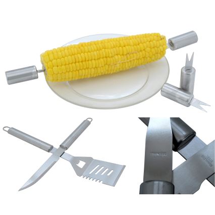 Набір для барбекю з валізкою нержавіюча сталь 30 шт.