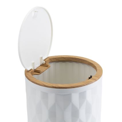 Набір для ванної REINA 5 шт. білий/коричневий