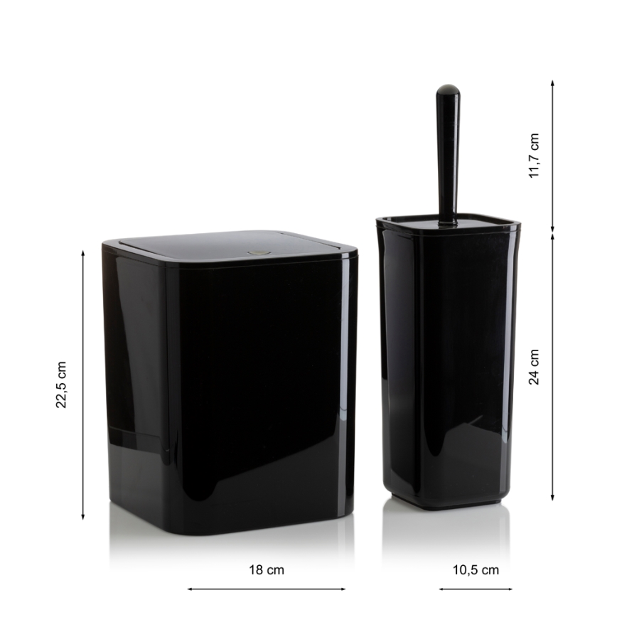 Набір для ванної SIERRA 5 шт. чорний