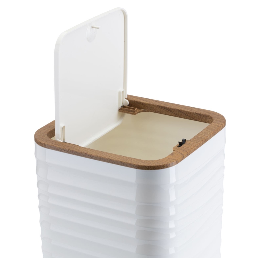 Набір для ванної WAVE 5 шт. білий/коричневий