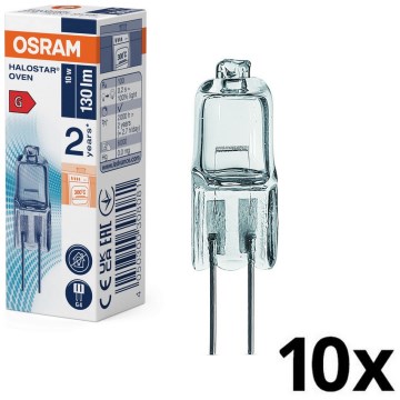Набір із 10 галогенних ламп для духовки HALOSTAR G4/10W/12V 2700K - Osram