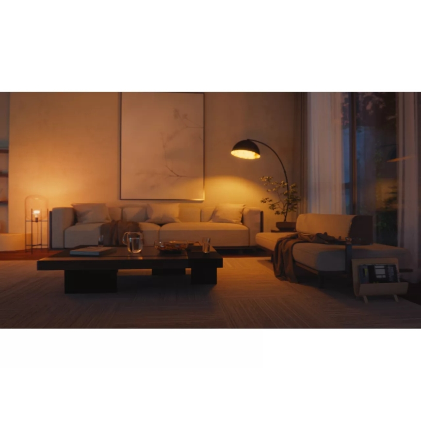 НАБІР 2x світлодіодних затемнюваних ламп Philips Hue WHITE AMBIANCE E27/6W/230V 1000-20000K