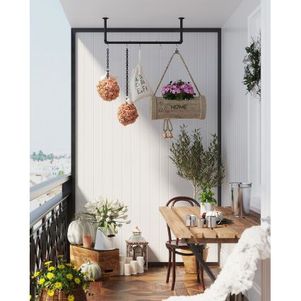 Набір із 2 настінних гачків для вішалок LINEA чорний