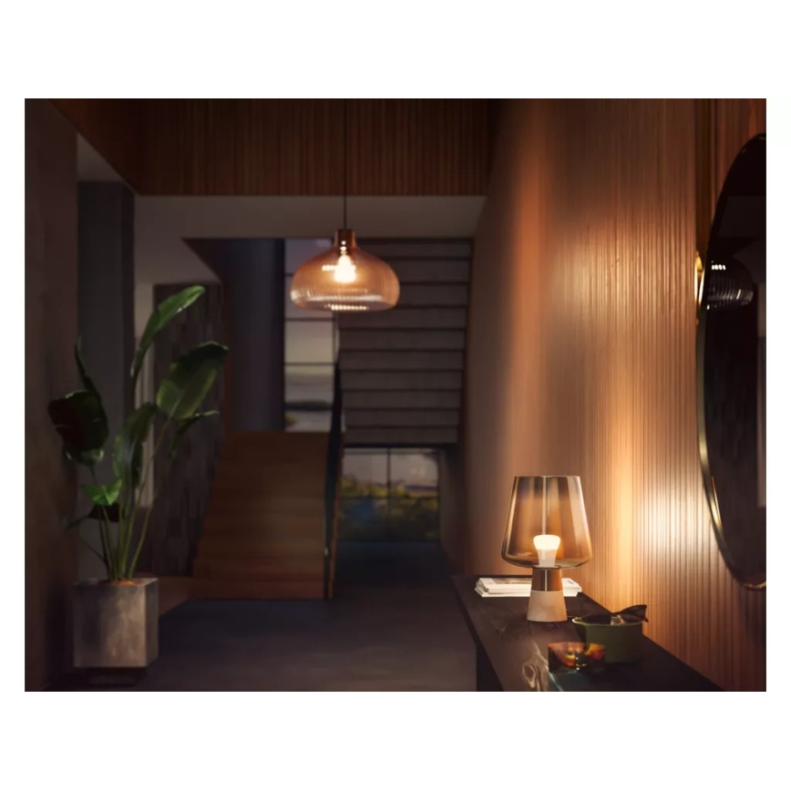 Набір із 2 регульованих світлодіодних лампочок Philips Hue WHITE E27/9,5W/230V 2700K