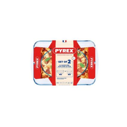 Набір із 2 жаростійких форм для запікання PYREX 3,7/2,2 л