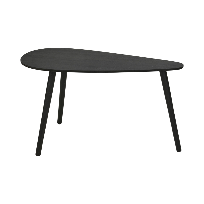 Набір із 2 журнальних столиків SOLE 60/80x30/40 cm, чорний