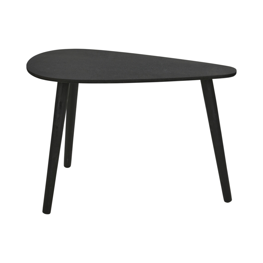 Набір із 2 журнальних столиків SOLE 60/80x30/40 cm, чорний