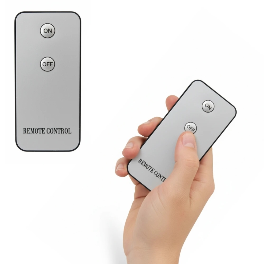 Набір із 3 LED-свічок BRILLO LED/3xAAA кремові + пульт дистанційного керування