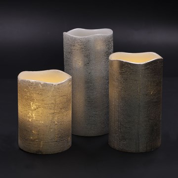 Набір із 3 LED‑свічок LED/3×AAA, тепле біле світло