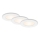 Набір із 3 шт. LED вбудованих точкових світильників для ванної кімнати LED/6W/230V 3000K IP44 білий