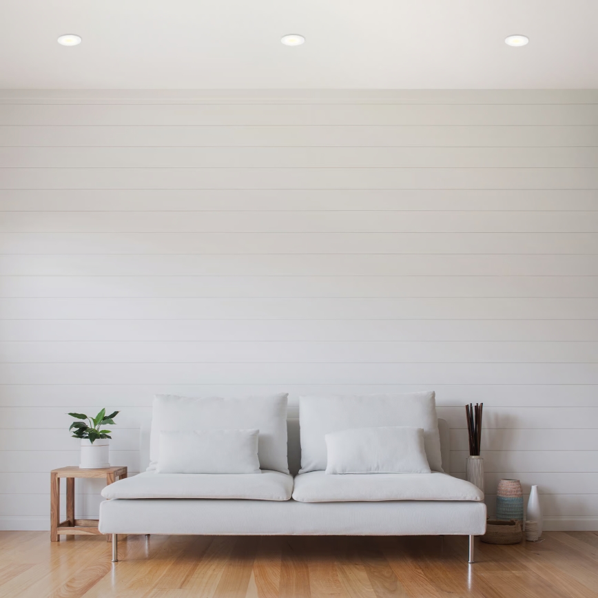 Набір із 3 шт. LED вбудованих точкових світильників для ванної кімнати LED/6W/230V 3000K IP44 білий