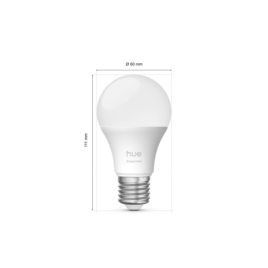 Набір із 3 димованих світлодіодних ламп Philips Hue White and Color Ambiance Essential E27/8W/230V 2200-6500K
