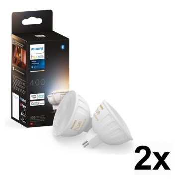 Набір із 4 затемнюваних LED-ламп Philips Hue WHITE AMBIANCE GU5,3/MR16/5,1W/12V 2200-6500K