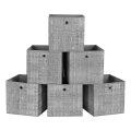 Набір із 6 контейнерів для зберігання CURAN 30x30x30 см, сірий
