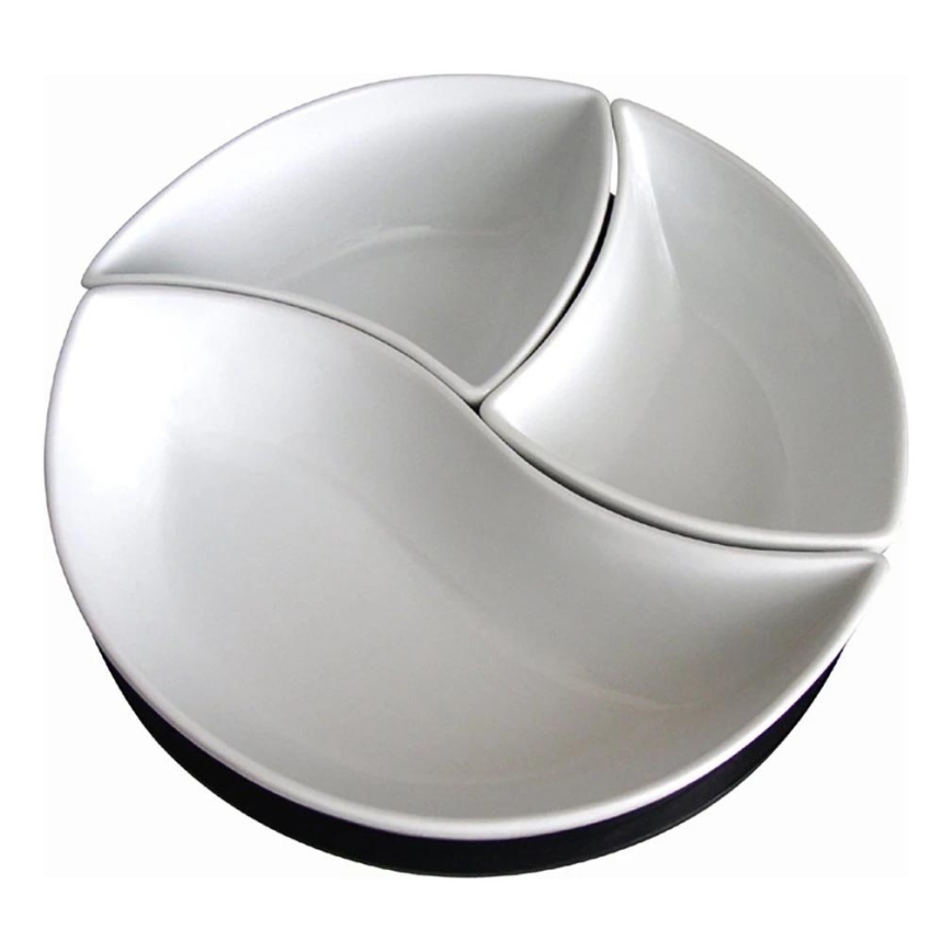 Набір мисок з підносом TORO, 3 шт., кераміка/дерево