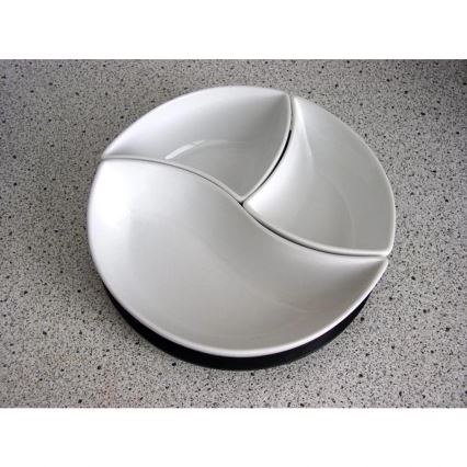 Набір мисок з підносом TORO, 3 шт., кераміка/дерево