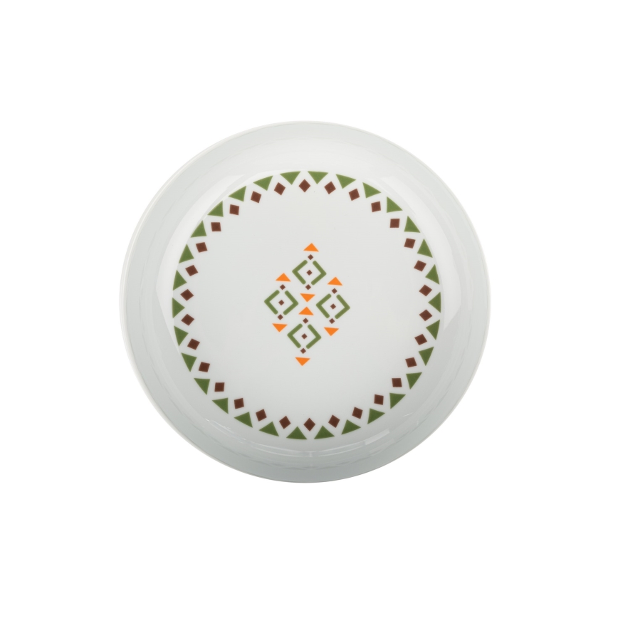 Набір столового посуду 24 шт. різнобарвний/порцеляна