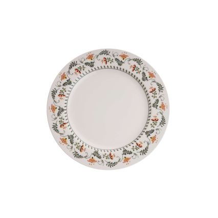 Набір столового посуду — 24 предмети, яскраві кольори, фарфор