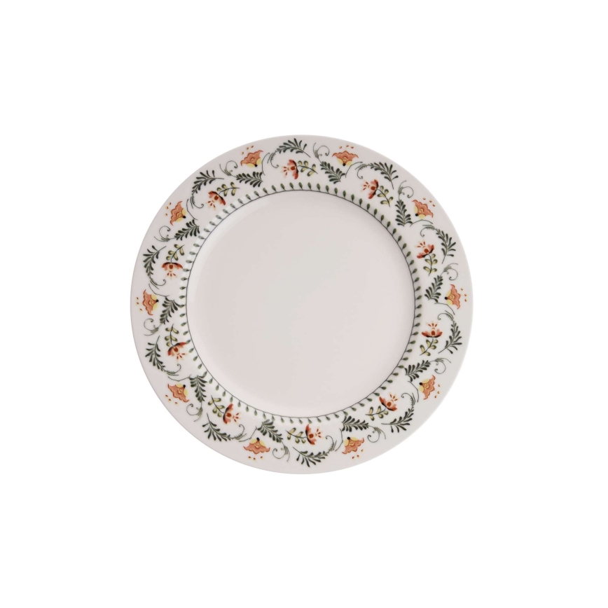 Набір столового посуду — 24 предмети, яскраві кольори, фарфор