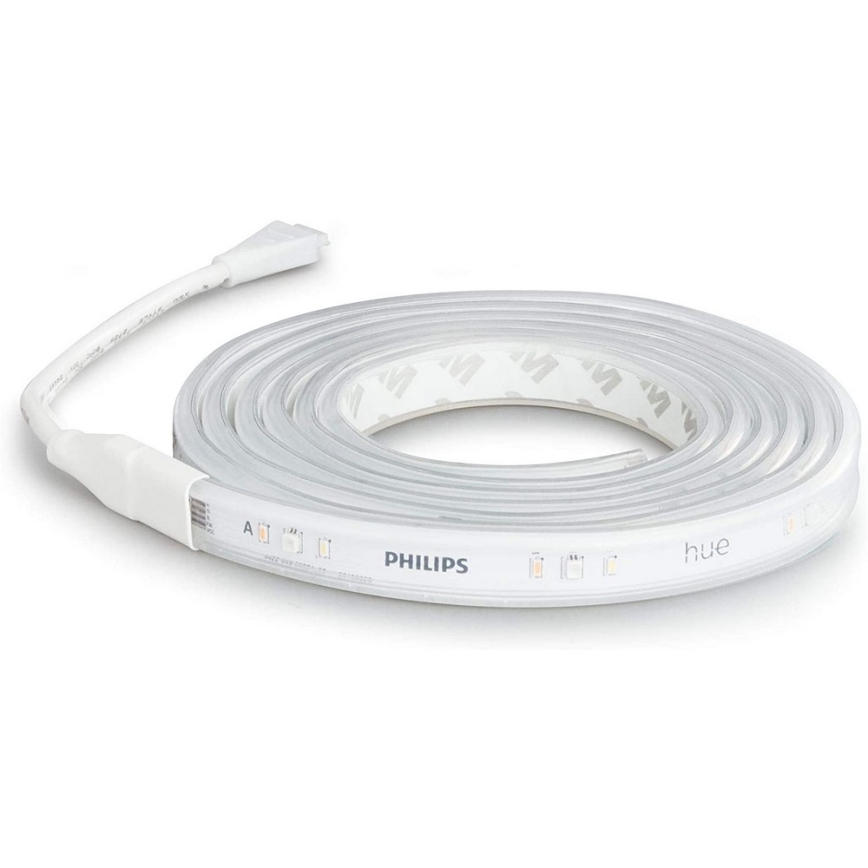 НАБІР - Світлодіодна RGBW стрічка з регулюванням яскравості Philips Hue WHITE AND COLOR AMBIANCE 2m LED/20W/230V + стрічка 1 м LED/11W/12V