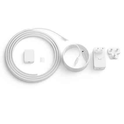 НАБІР - Світлодіодна RGBW стрічка з регулюванням яскравості Philips Hue WHITE AND COLOR AMBIANCE 2 м LED/20W/230V + 4x Лампочка з регулюванням яскравості Philips A60 E27/6,5W/230V 2000-6500K