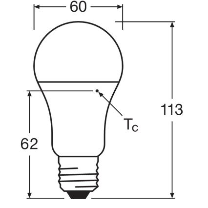 Nabír z 10 LED-ламп CLASSIC A75 E27/10W/230V 4000K - Osram