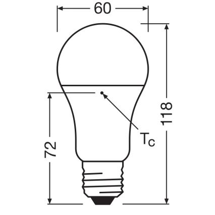 Набір з 3 LED-ламп з переробленого пластику A100, цоколь E27/14W/230V 4000K - Osram