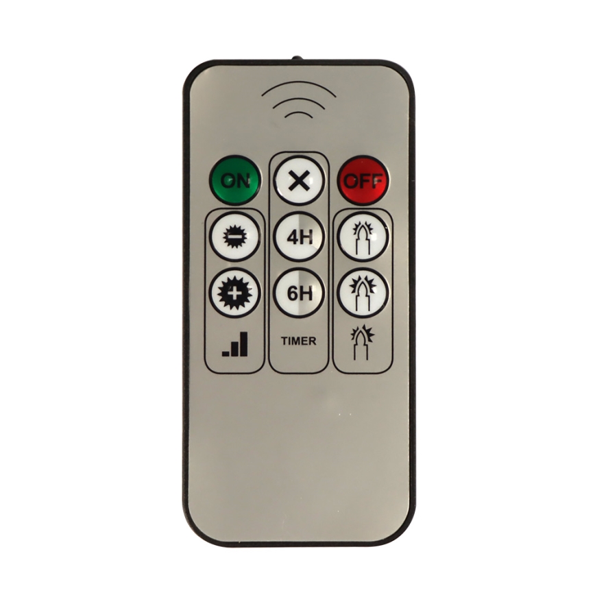 Набор 10x светодиодных рождественских украшений LED/1xAAA + пульт ДУ